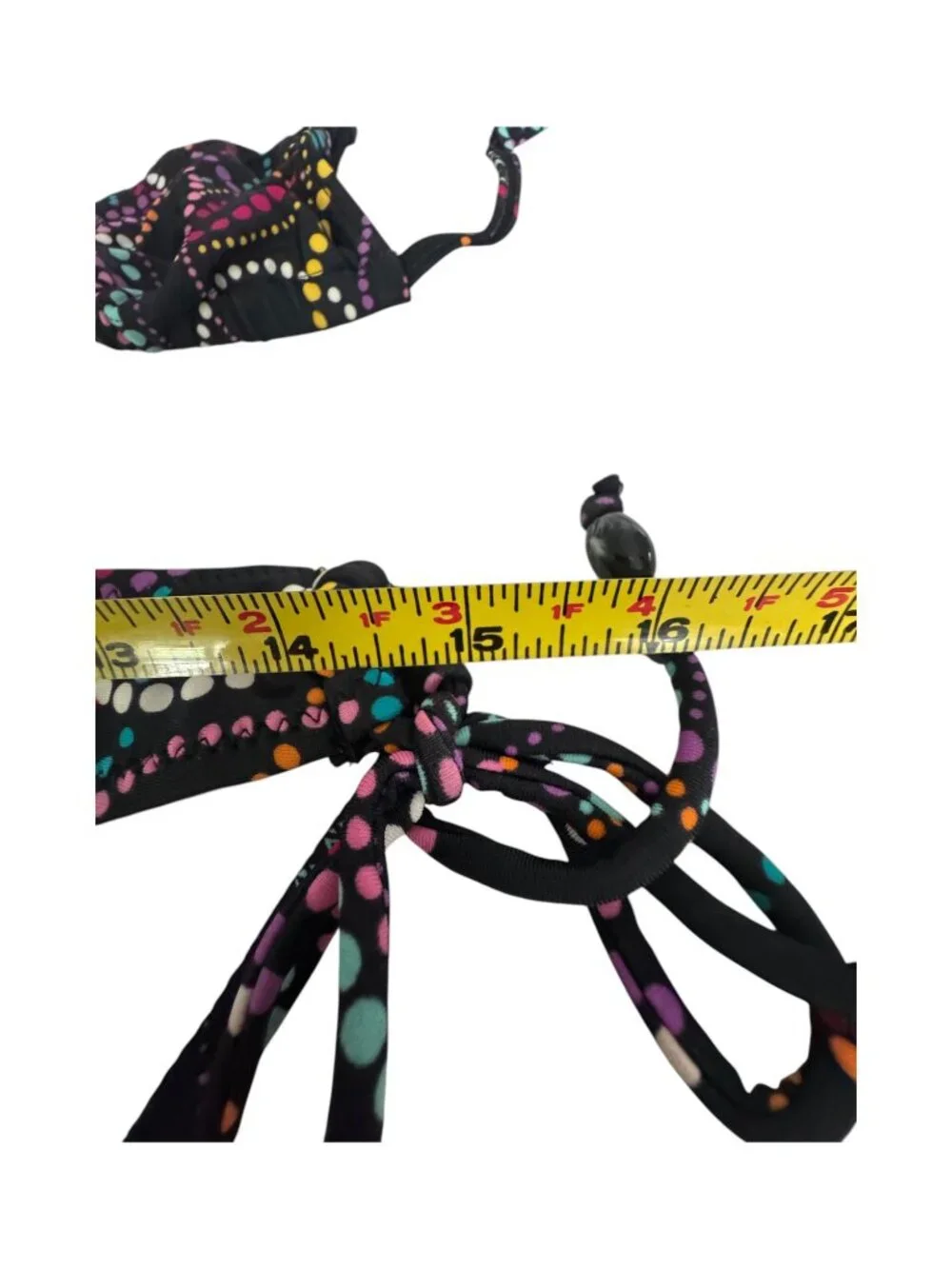 Black Polka Dot Bikini Set with Free Bag & Sunglasses for Women